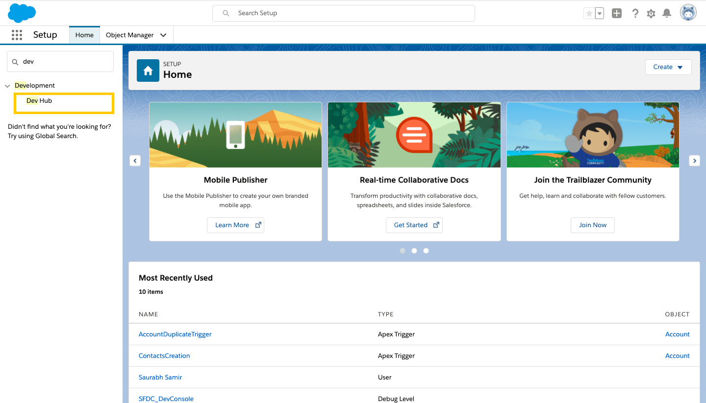 create-a-dev-hub-org
