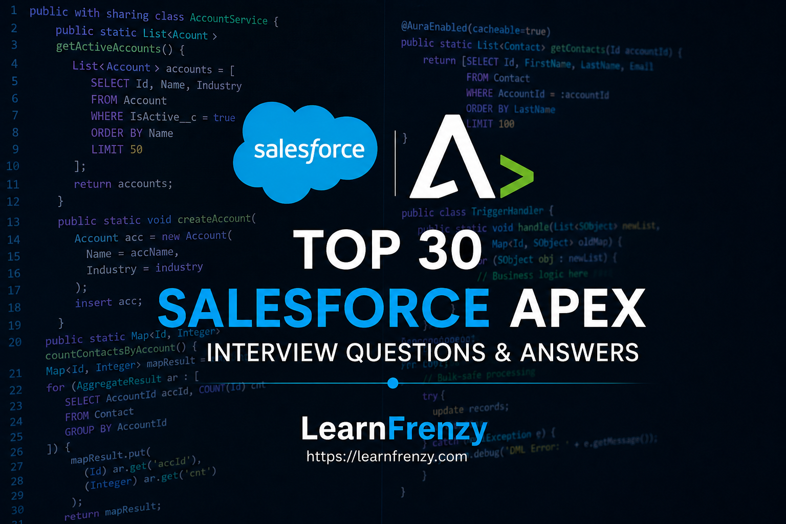 Top 30 Salesforce Apex Interview Questions & Answers