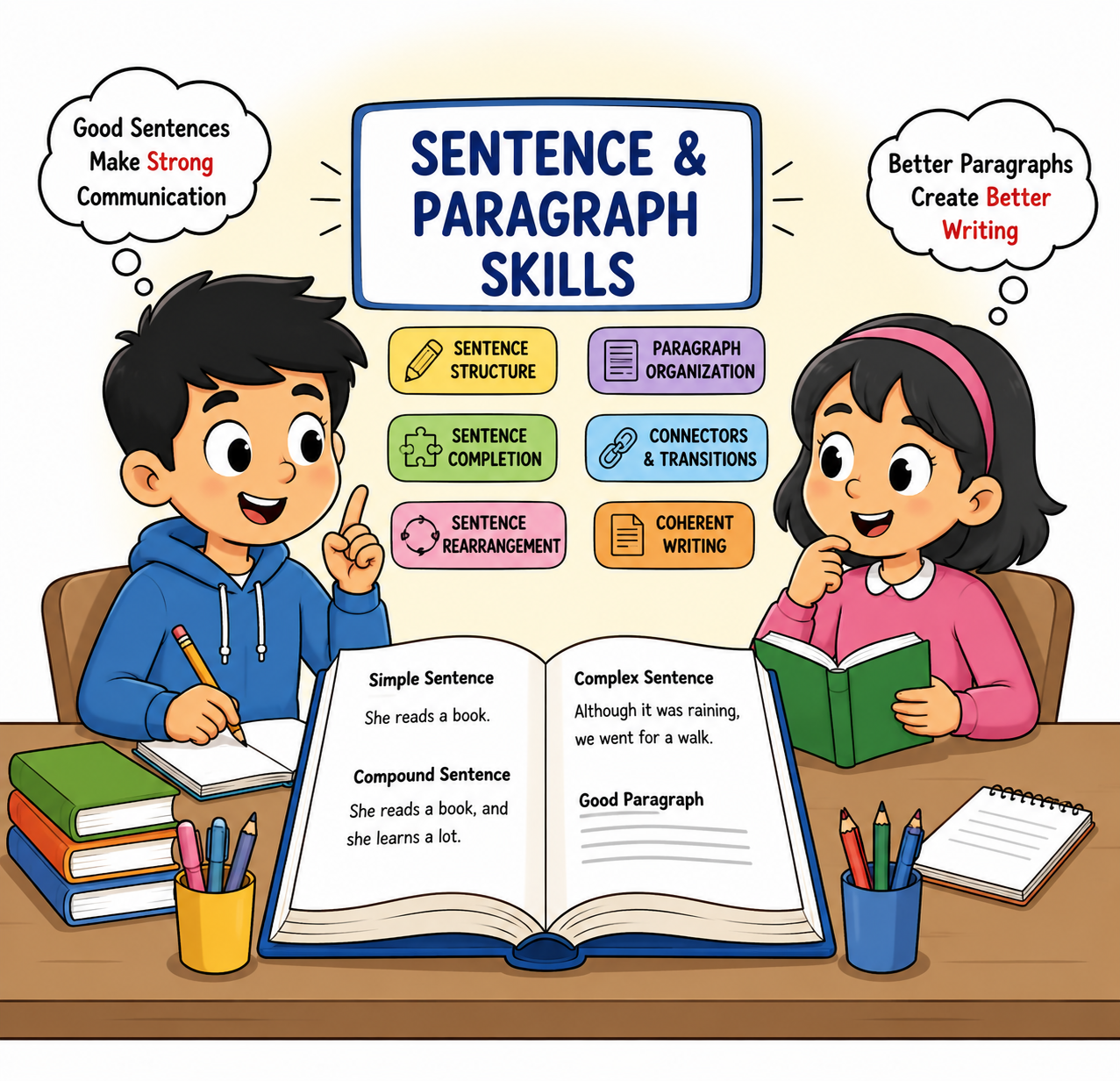 Sentence & Paragraph Skills Questions
